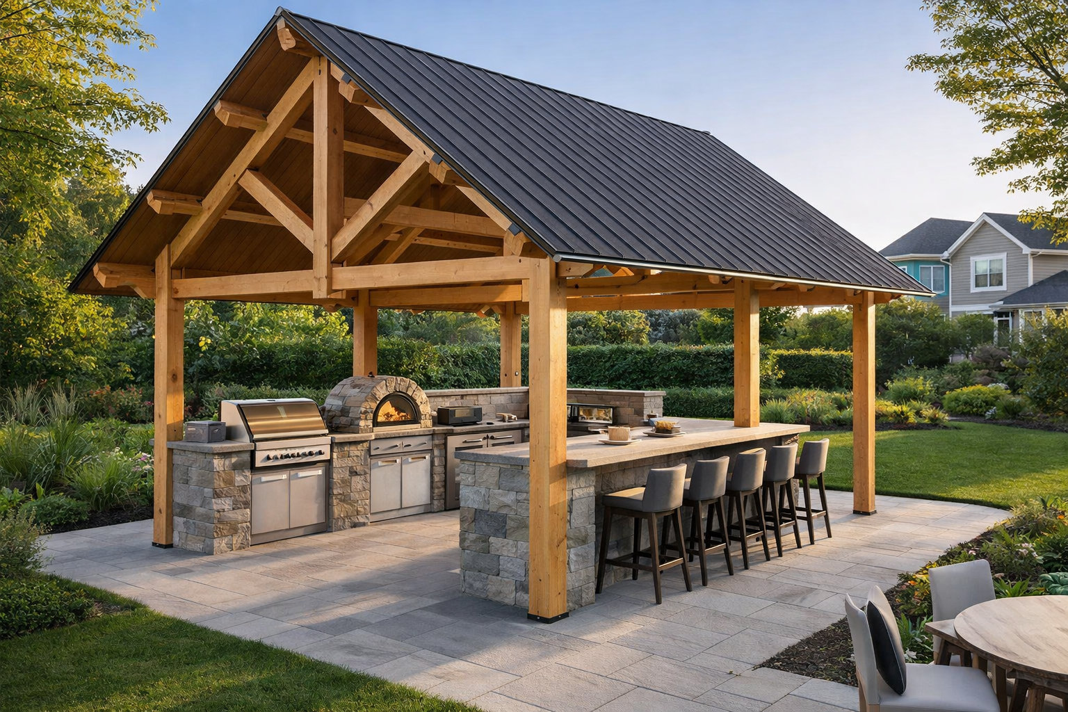 Gazebo Stanbridge en charpente massive au Québec